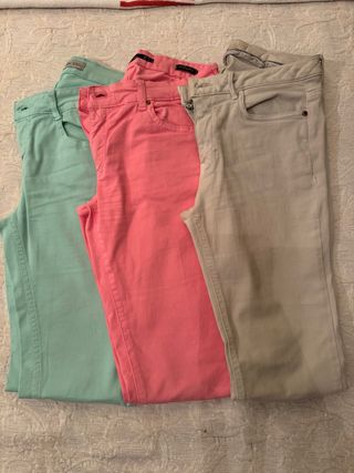 Lote 3 Vaqueros Zara Talla S