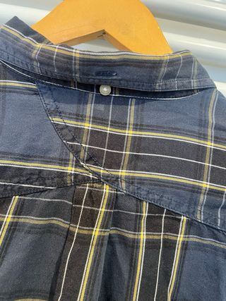 Camisa de cuadros hombre azul