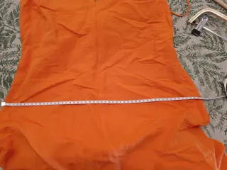 Vestido naranja Massimo Dutti lino
