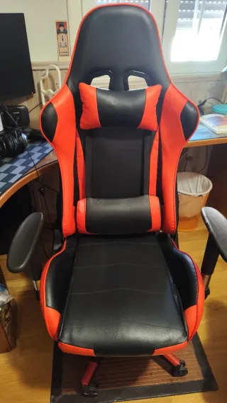 Silla Gaming Negra y Roja