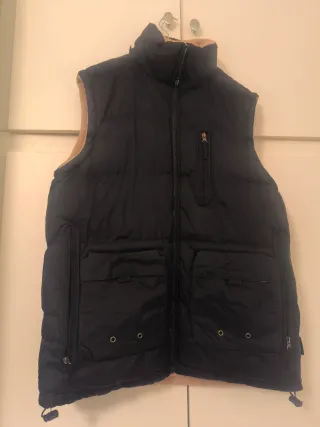 Chaleco acolchado hombre negro