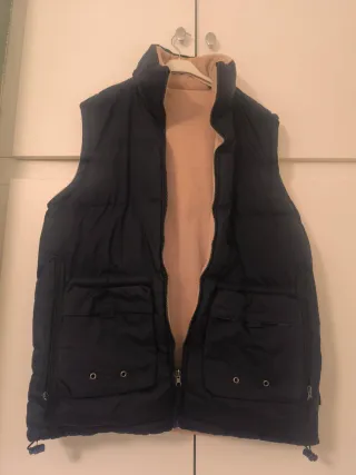 Chaleco acolchado hombre negro