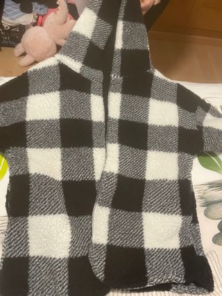 Chaqueta borrego cuadros mujer