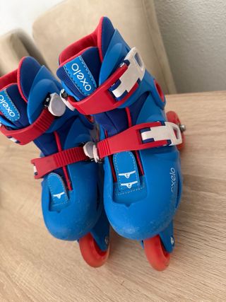 Patines Oxelo Niños Ajustables Azul/Rojo