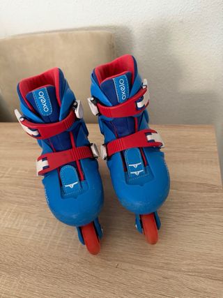 Patines Oxelo Niños Ajustables Azul/Rojo