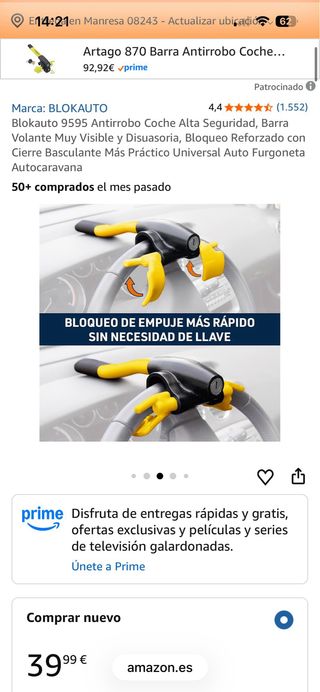 Antirrobo coche Blok Auto