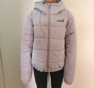 Chaqueta Adidas gris con capucha