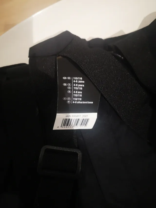 Pantalón esquí tirantes 4-6 años sin usar