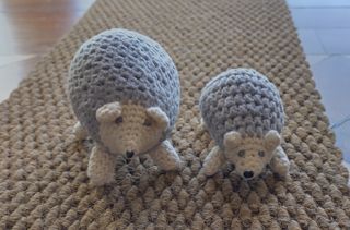 Ouriços Amigurumi Crochet Bonecos