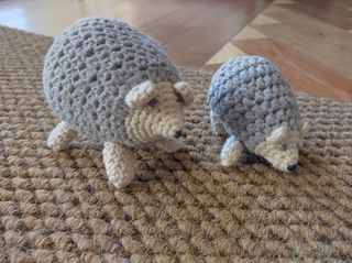 Ouriços Amigurumi Crochet Bonecos