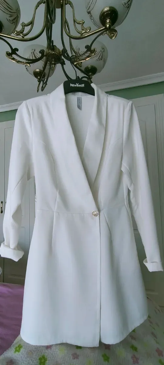 Vestido blanco blazer