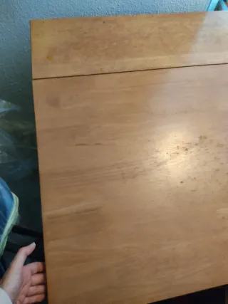 Tavolo da cucina ribaltabile in legno con 4 sedie