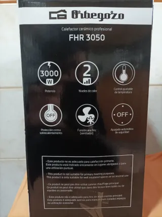 Calefactor Cerámico Profesional Orbegozo FHR 3050