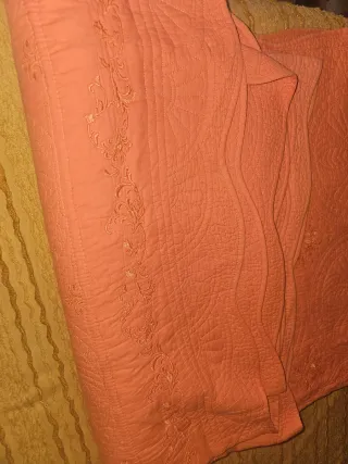 Colcha Zara Home Naranja Algodón 270x280cm