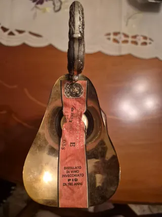 Caraffa in cristallo lavorato e argento con Brandy