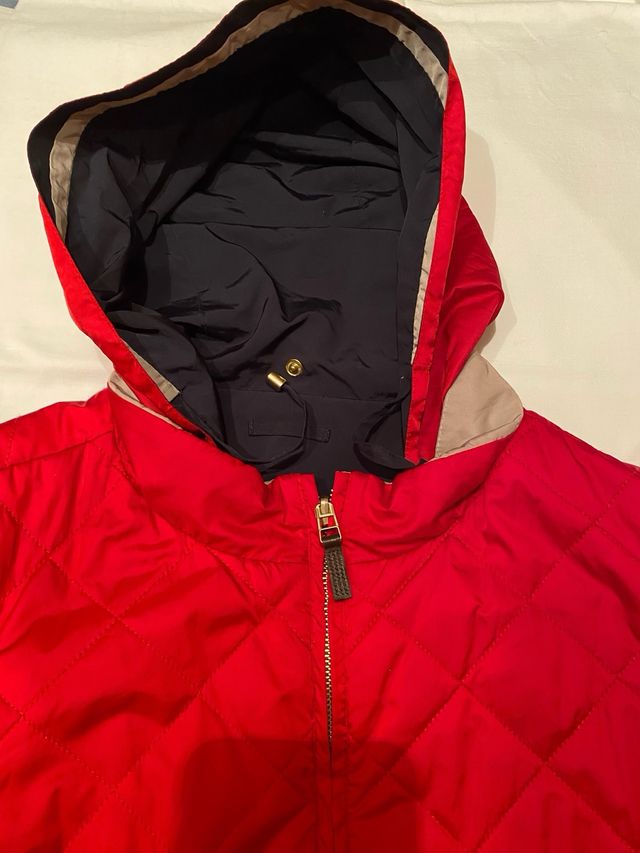 Chaqueta reversible Massimo Dutti azul y rojo