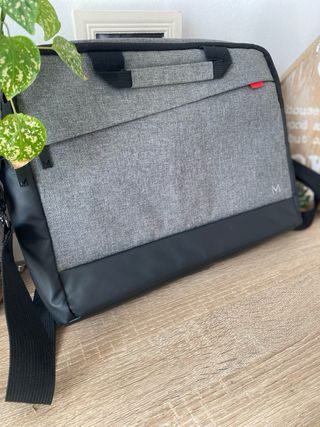 Funda para portátil gris y negro