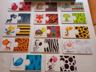 Puzzles Dobles Animales Texturas Eureka Kids