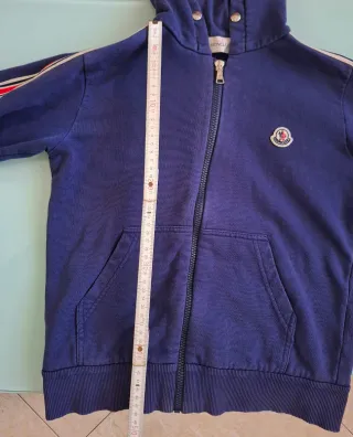 Felpa Moncler con cappuccio e zip 12 anni 152 cm