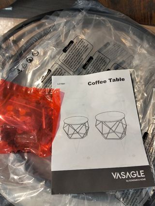 Set di 2 tavoli da centro rotondi