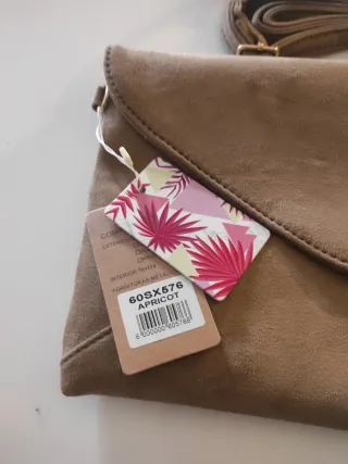 Bolso de ante marrón