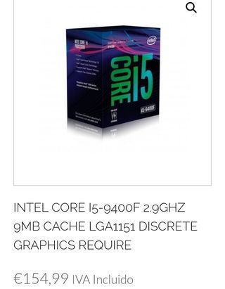 Procesador Intel Core i5-9400F 4.1Ghz LGA1151