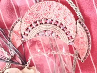 Bisutería varios colores rosa y plata