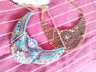 Bisutería varios colores rosa y plata