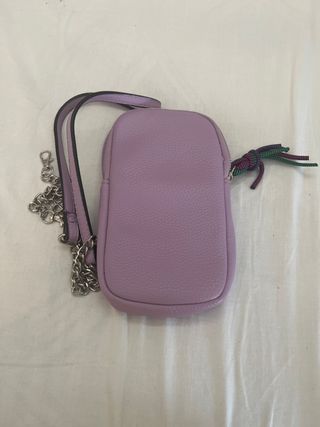 Bolso cartera morado para móvil
