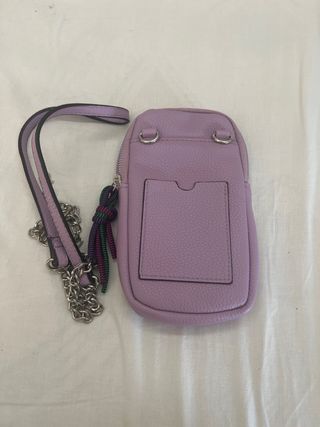 Bolso cartera morado para móvil