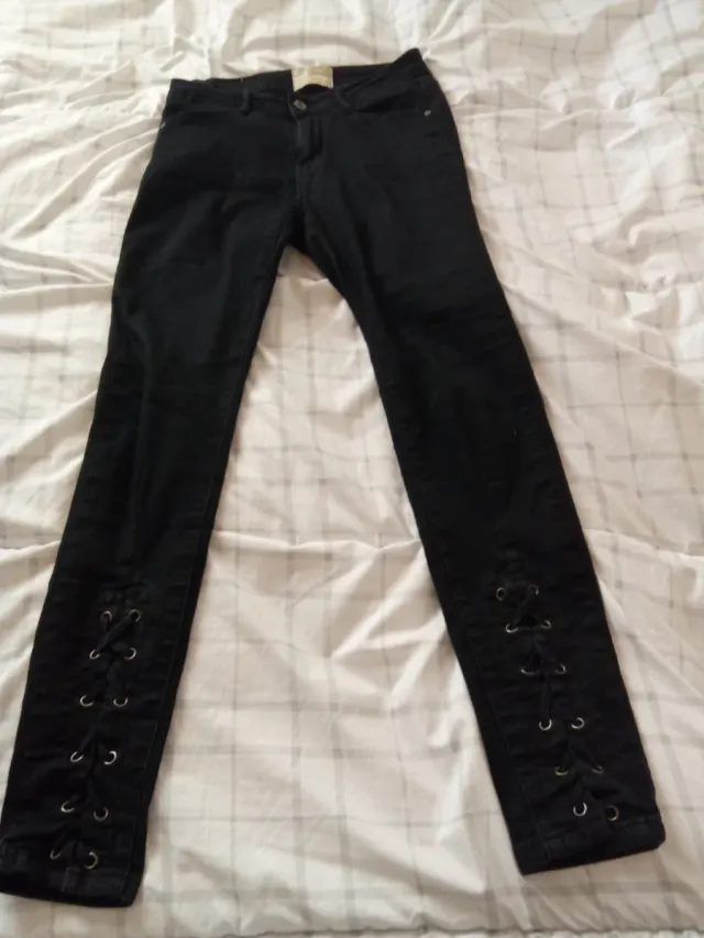 Pantalón vaquero mujer negro