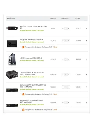 Ordenador sobremesa edición vídeo/gaming