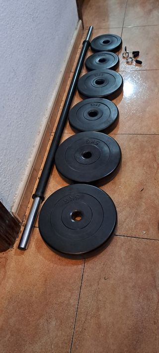 KIT PESAS BARRA Y DISCOS
