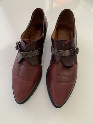 Zapatos Hispanitas granate talla 41