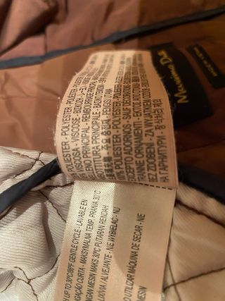 Chaqueta acolchada Massimo Dutti marrón