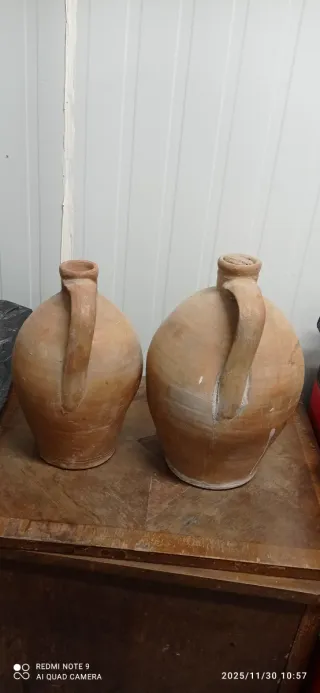 Cántaro y Orza de Barro Antiguos