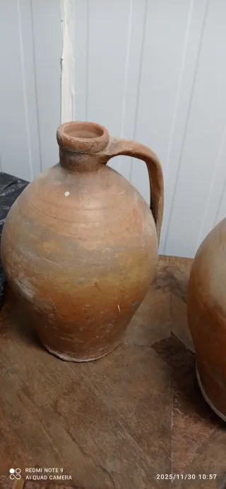 Cántaro y Orza de Barro Antiguos