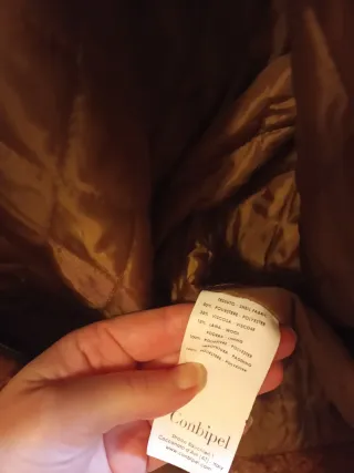 Cappotto Conbipel misto Lana color cammello