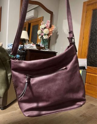 Lote 2 bolsos: verde y morado