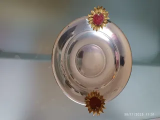 Alzatina in silverplate diam 22