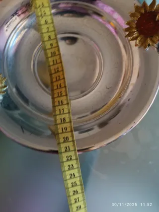 Alzatina in silverplate diam 22