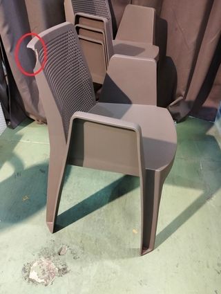 GARBAR Set 4 Sedie con Braccioli per Esterno | Giardino, Terrazza, Balcone, Picnic, Camping, Eventi