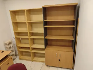 Mobiliario de oficina (escritorios y estanterias)