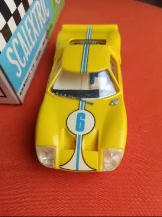 Scalextric Exin Ford GT C-35 Amarillo limón