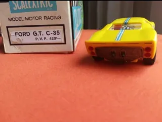 Scalextric Exin Ford GT C-35 Amarillo limón