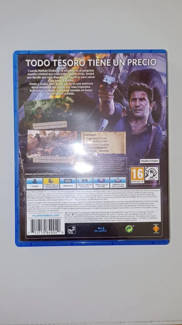 Uncharted 4: El Desenlace del Ladrón PS4