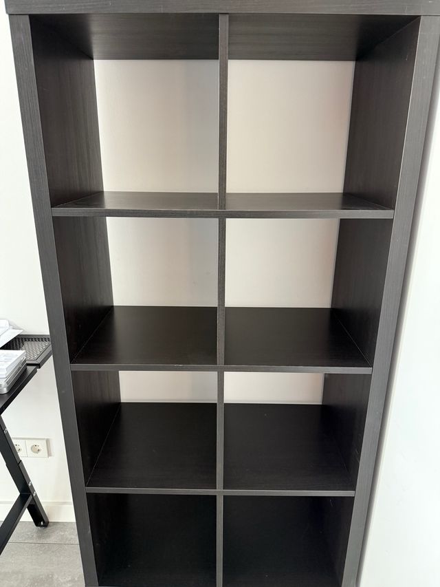 Scaffale modulare in legno scuro