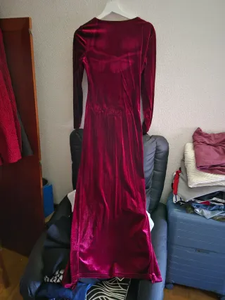 Vestido Terciopelo Rojo Ideal Navidad