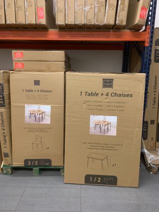 Mesa Comedor + 4 Sillas - NUEVO, A ESTRENAR!!!