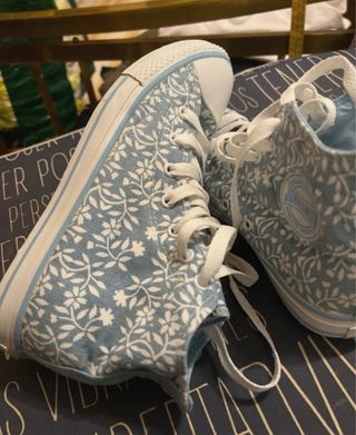 Zapatillas John Smith altas azules y blancas